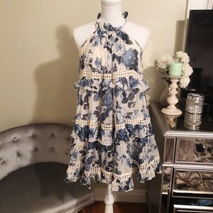 Zimmermann High Neck Shift Dress